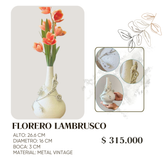 Florero Lambrusco – Estilo Vintage Metálico