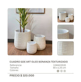 Set de Materas Decorativas Bonanza Texturizadas – 3 Tamaños